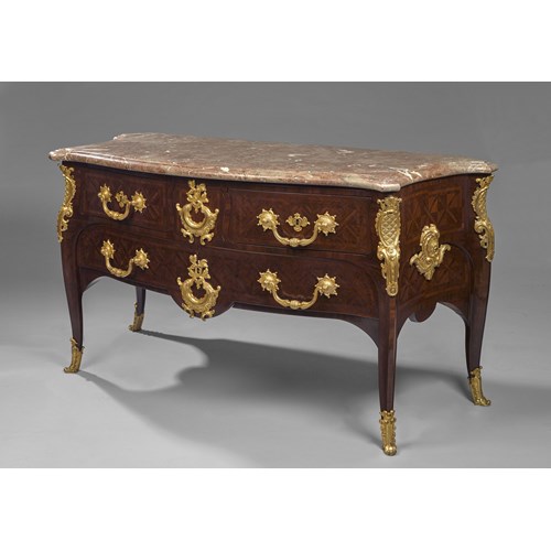 A parquetry commode